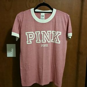 NWOT Victoria's Secret PINK ringer tee Sz S